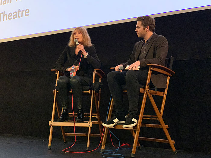 Actress Jenny Runacre Talking at Egyptian Theatre LA